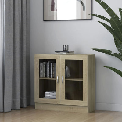 Commode en bois et verre 83x80 (MARKETPLACE)