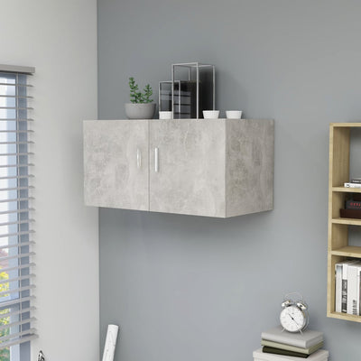 Etagère murale en bois gris 80x40 (MARKETPLACE)