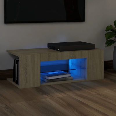 Meuble TV en bois 90x40 LED (MARKETPLACE)