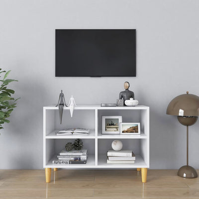 Meuble TV en bois blanc 70x50 (MARKETPLACE)