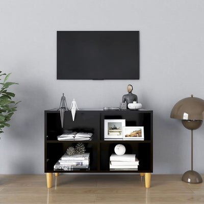 Meuble TV en bois noir 70x50 (MARKETPLACE)