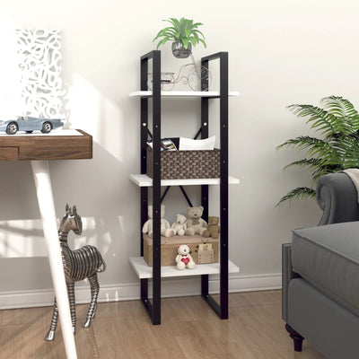 Etagère en bois gris et métal 40x100