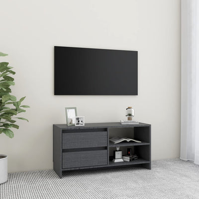 Meuble TV en bois gris 80x40 (MARKETPLACE)