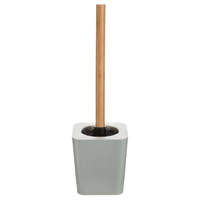 Escobilla de baño blanca de bambú (color aleatorio negro o blanco)