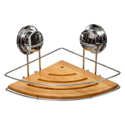 Etagère angle bambou ventouse