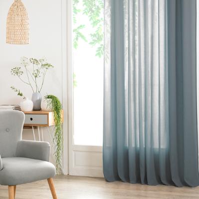 Voilage bleu orage 140x240