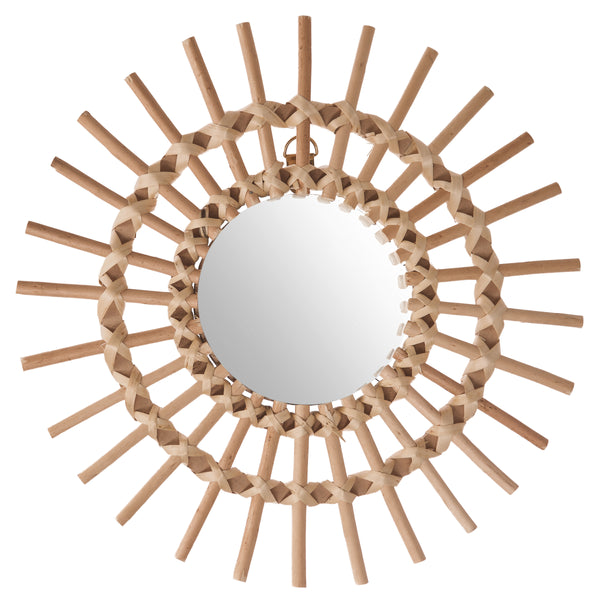 Miroir rotin soleil D30