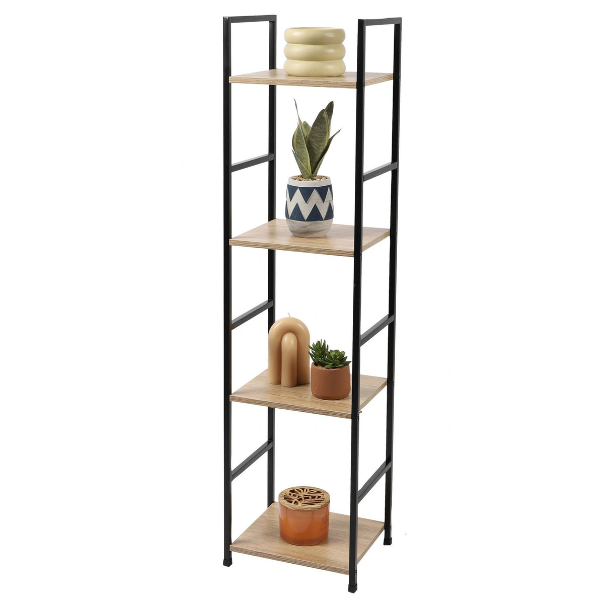 Etagère en bois et métal 29×112