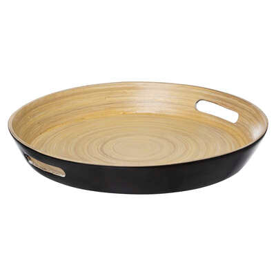 Bandeja de bambú negro D42