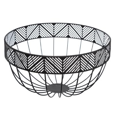 Corbeille métal noire D25