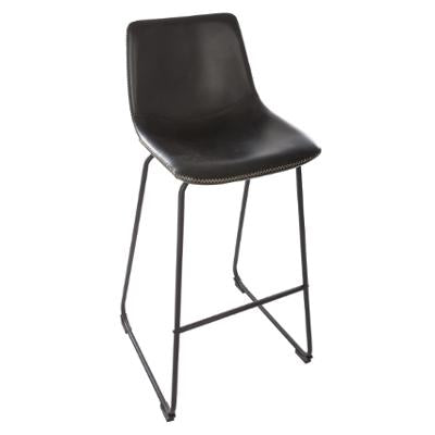 Tabouret en métal noir H101