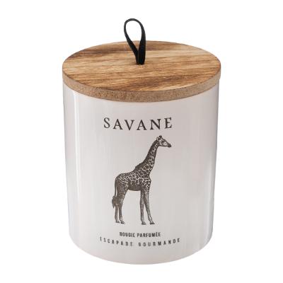 Bougie parfumée céramique girafe