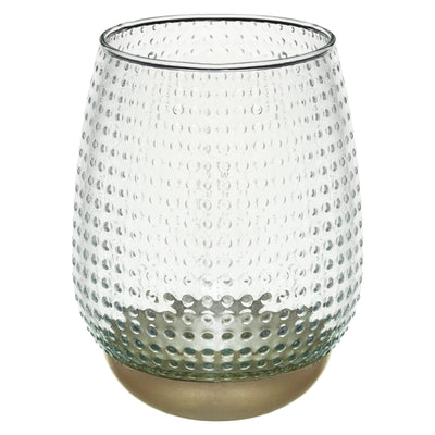 Vase pois gold H15