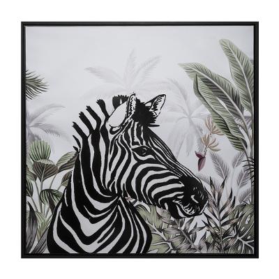 Toile imprimée Zèbre 68x68