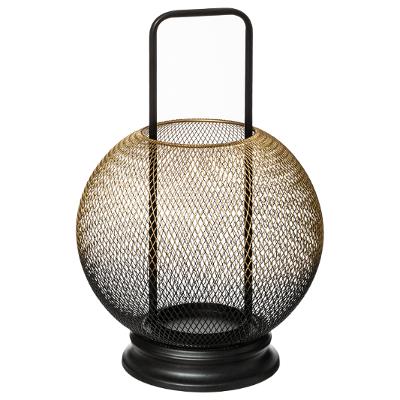 Lanterne boule H37 dorée