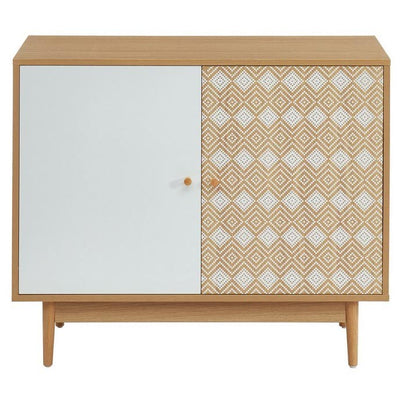 Buffet en bois clair 2 portes