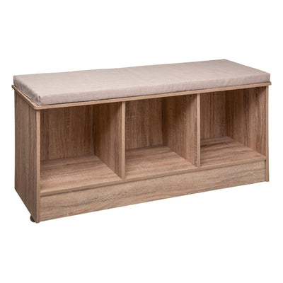 Banc et Rangement en aspect Bois naturel