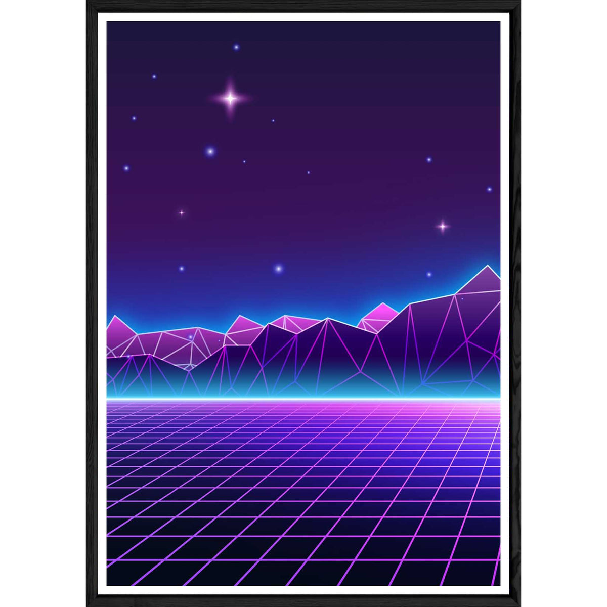 Cuadro Retro con marco negro POP – Tamaño 32x42