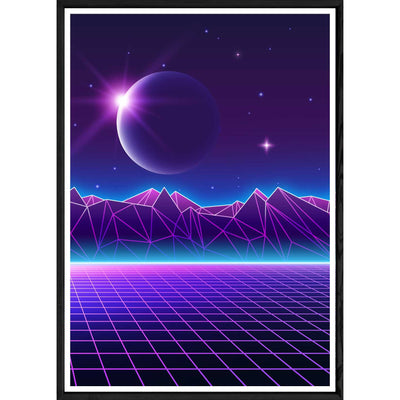 Tableau Rétro avec cadre noir POP – Taille 32x42