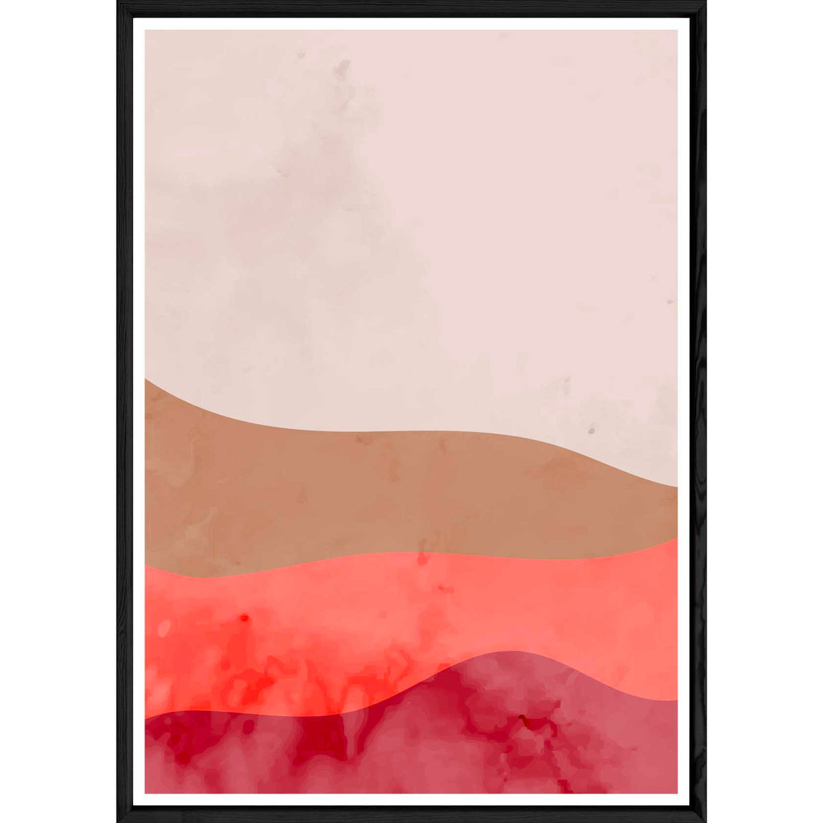 Tableau abstrait avec cadre noir – Taille 23x32