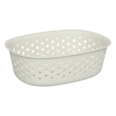Panier en plastique crème 1L