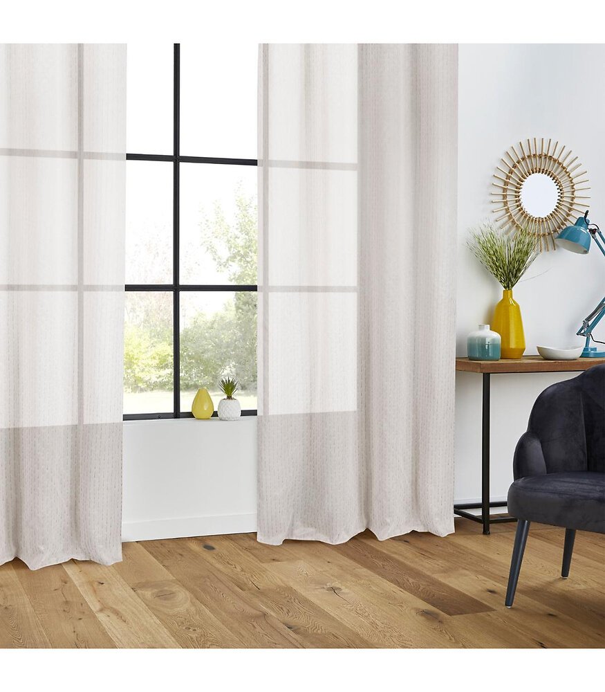 Voilage Beige Lin Claudia 140 X 260 Cm
