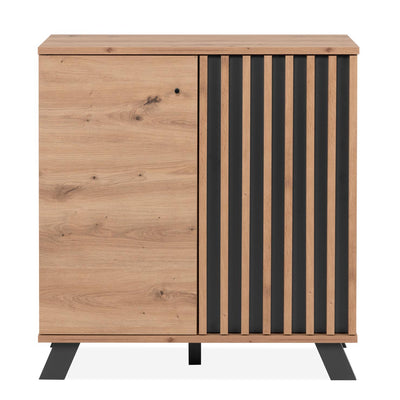 Commode 2 portes en bois L80 x P40 x H85cm - Fabriqué en Europe