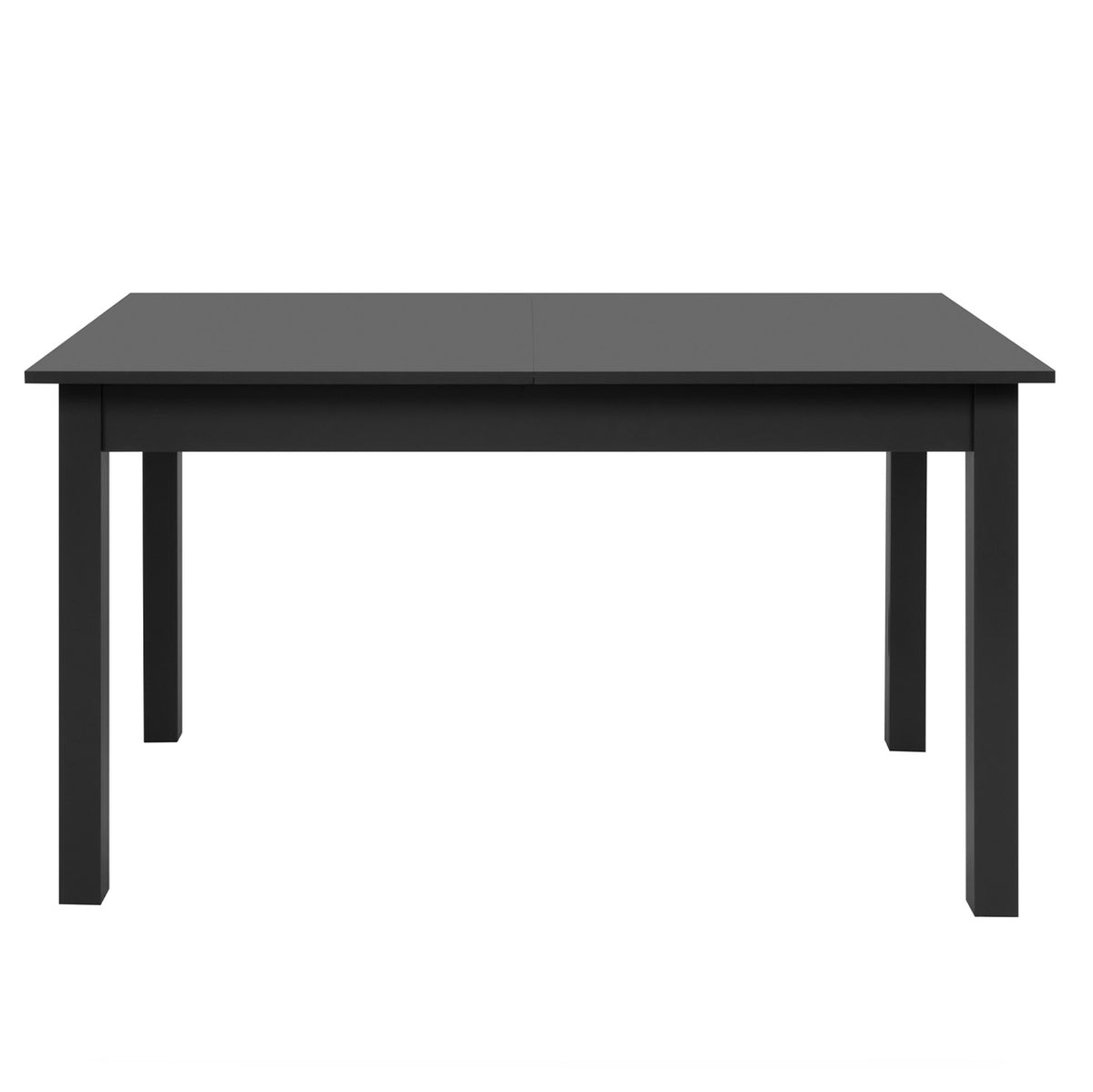 Table à manger extensible de 4 à 8 personnes en bois anthracite L140-180 x P80cm - Fabriqué en Europe