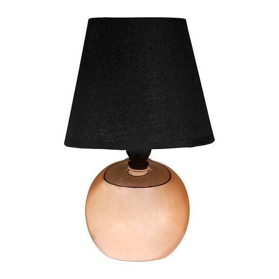 Lampe boule céramique cuivre H23