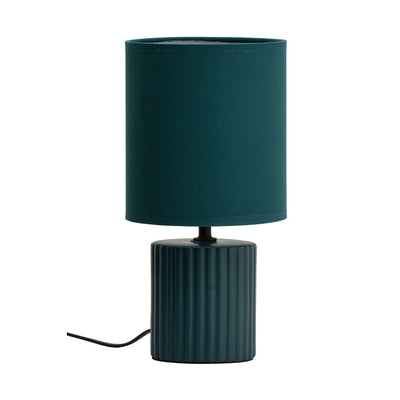 Lampe en céramique bleue H30