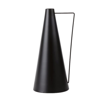 Vase en métal déco H23 noir