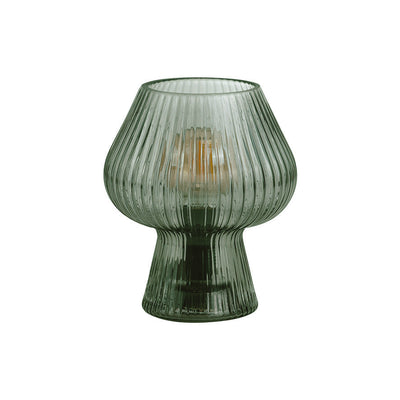 Lampe en verre fumé kaki H20