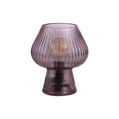 Lampe en verre fumé pourpre H20