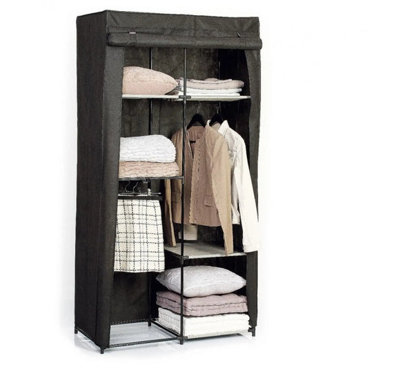 Armoire Modulable 3 Penderies / 5 Étagères