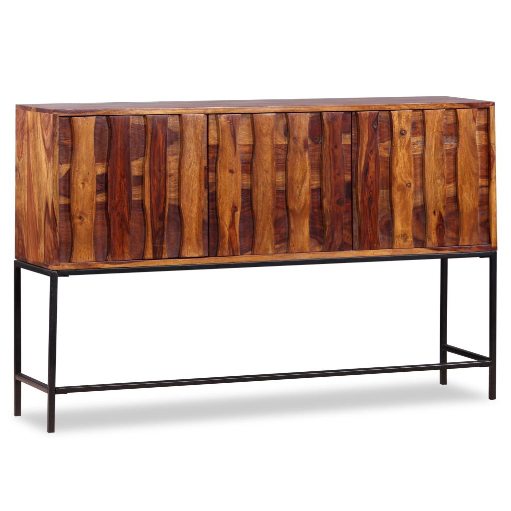 Buffet en acacia 120x80 pied métal