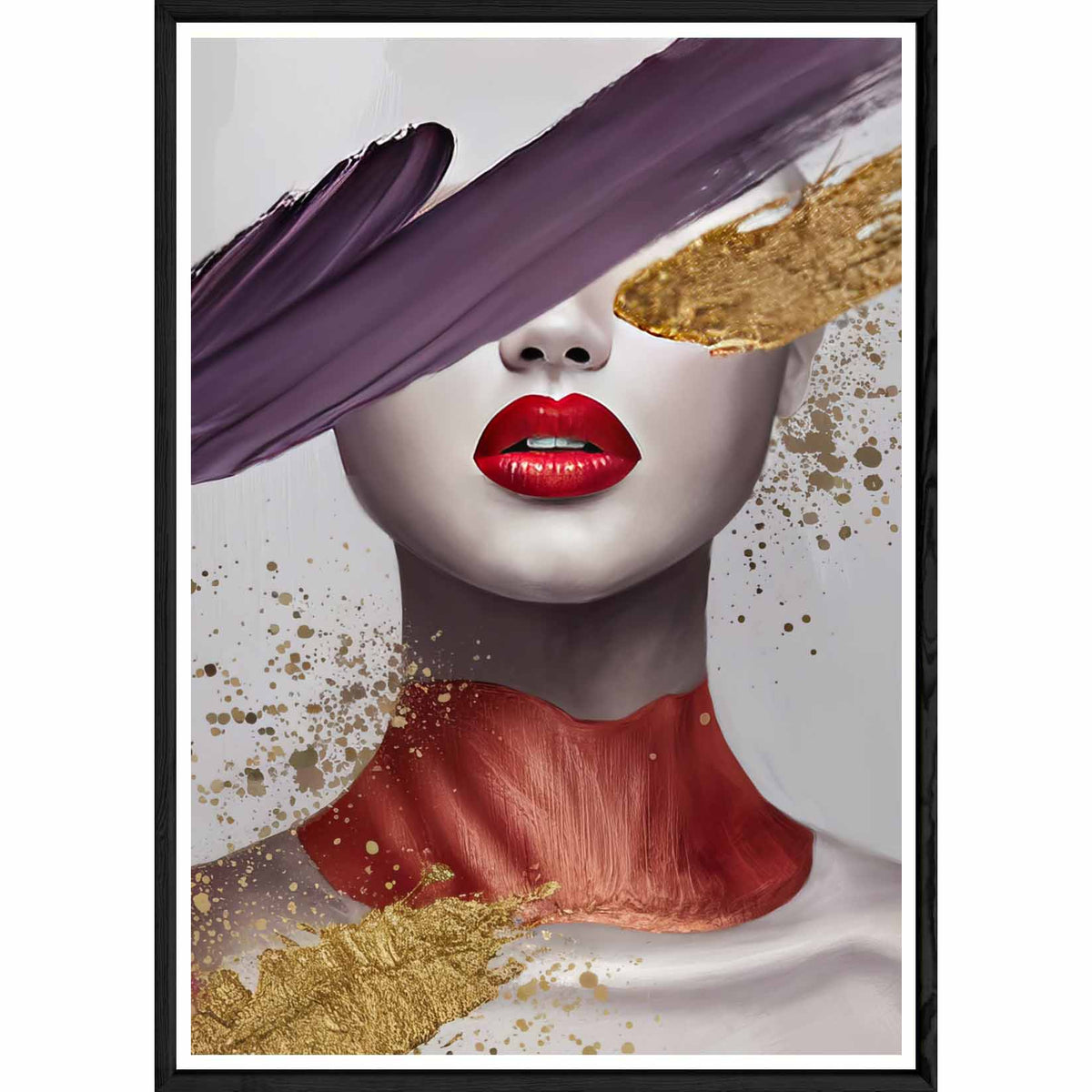 Tableau design avec cadre noir – Taille 32x42