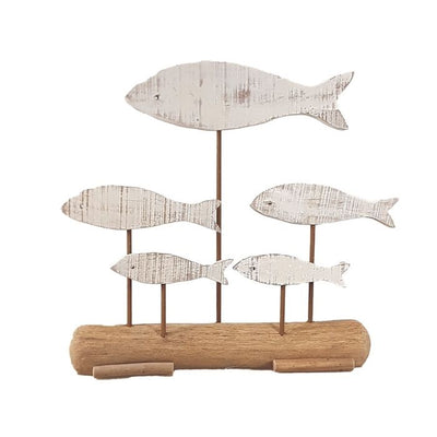 Banc de poisson en bois H45