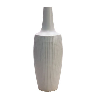 Vase kano en céramique blanc H36