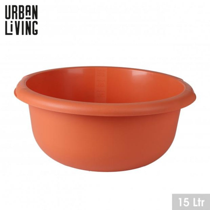 Palangana redonda de 15 litros color terracota