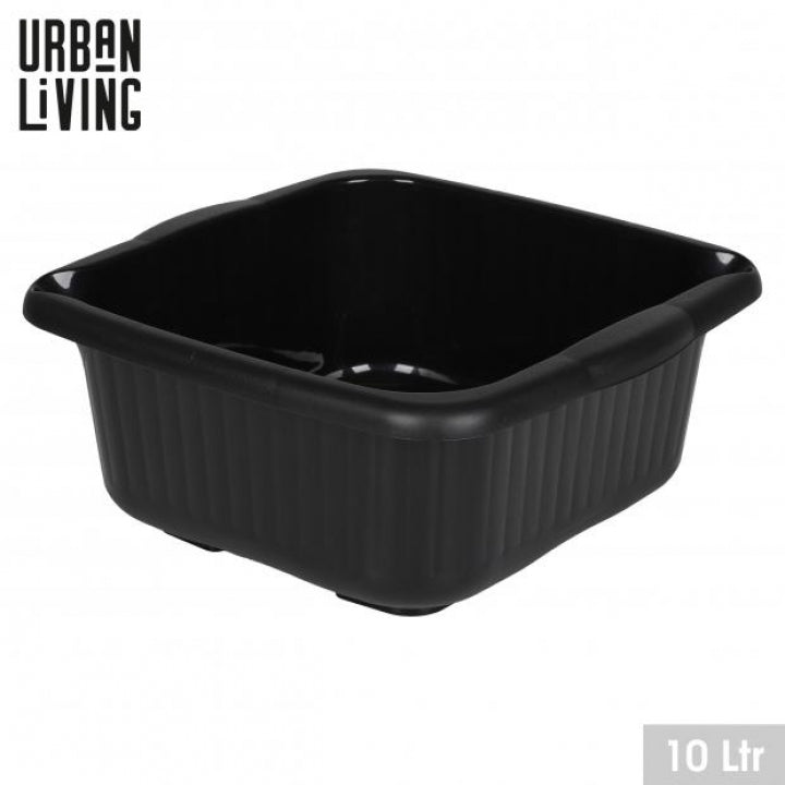 Bassine carrée 10 litres noire