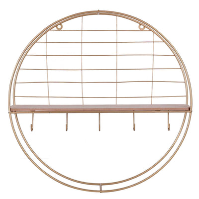 Etagère en bois et métal doré D45