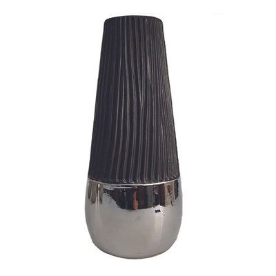 Vase mamba en céramique noir H34