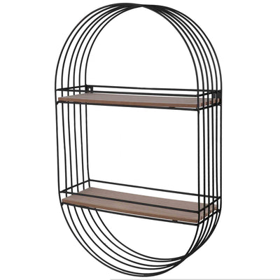 Etagère en bois et métal H50