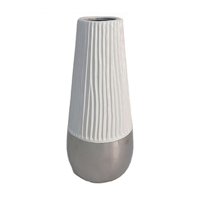 Vase mamba en céramique blanc H27