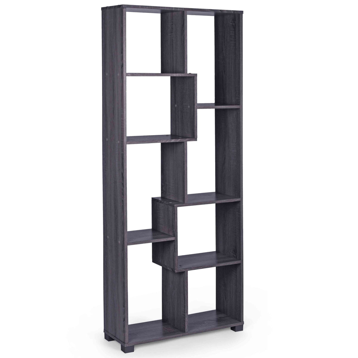 Estantería de 8 módulos 180x70x24 en madera oscura