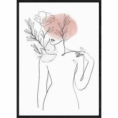 Tableau design avec cadre noir – Taille 32x42