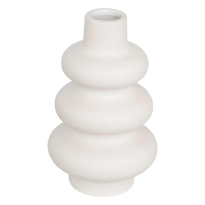 Vase blanc en céramique H15