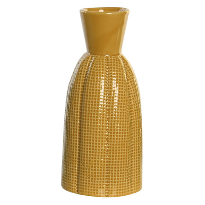Vase en porcelaine art déco Ocre L20