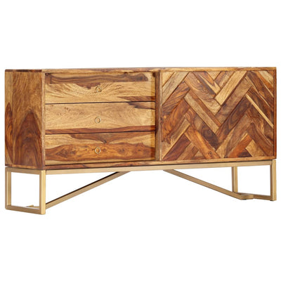 Buffet en acacia 120x60 pied métal