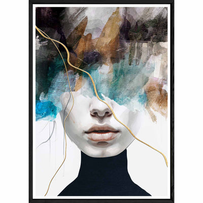 Tableau design avec cadre noir – Taille 32x42